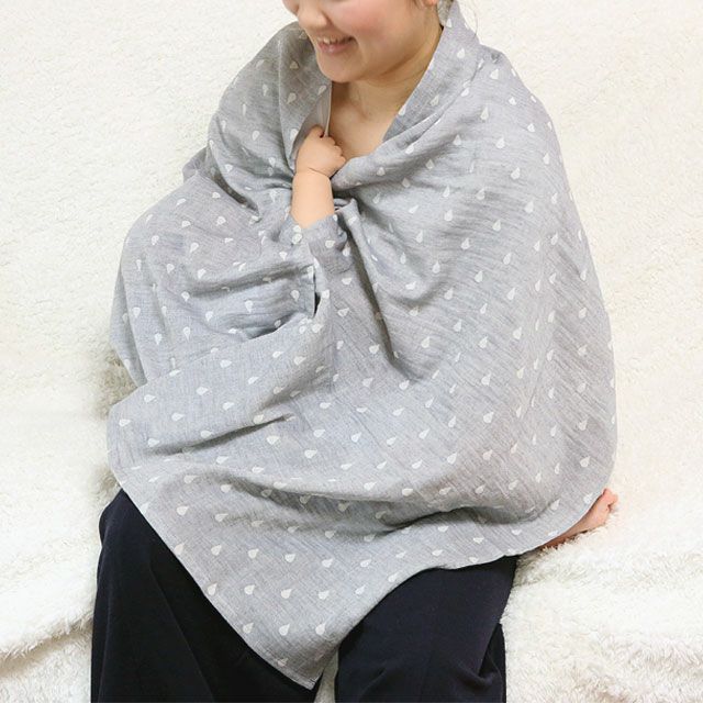 おくるみ 授乳ケープもぃ 規則正しい 2重竹繊維 ベビー布団